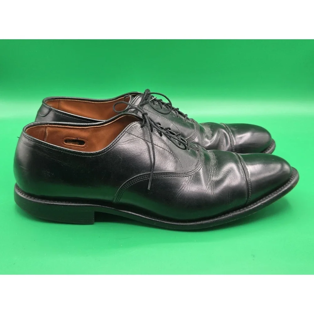 Allen Edmonds PARK AVENUE Cap Toe Black Leather Oxford Dress Shoes Mens Size 12D